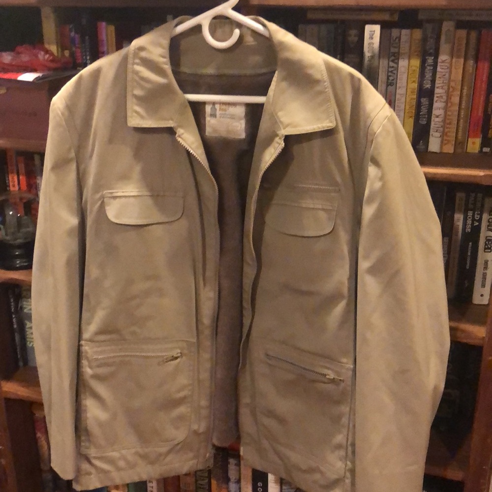 LONDON FOG// removable faux fur lining (real warm)// waterproof CHORE COAT